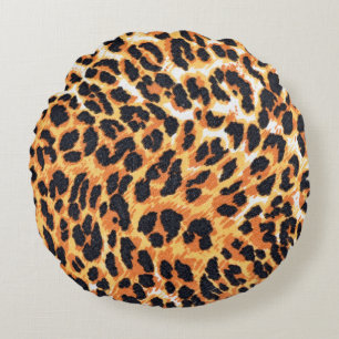 leopard fur as backgroundleopard,pattern,print,ski round cushion
