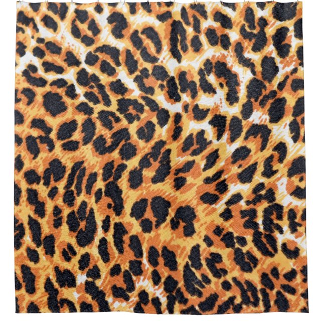 leopard fur as backgroundleopard,pattern,print,ski shower curtain (Front)