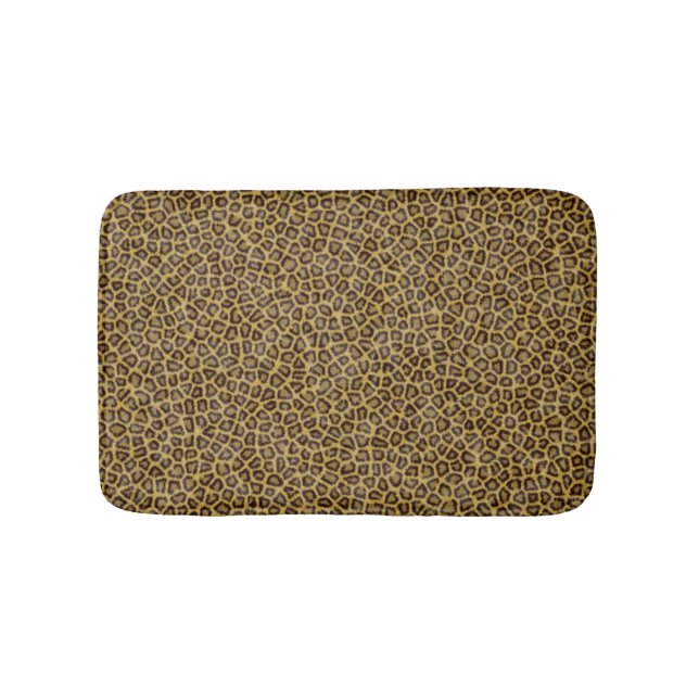 Leopard Fur Bath Mat (Front)