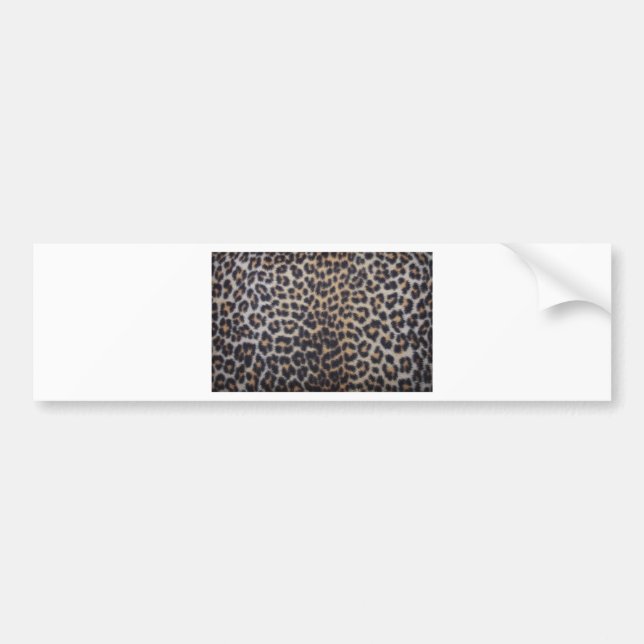 Leopard Fur Bumper Sticker (Front)