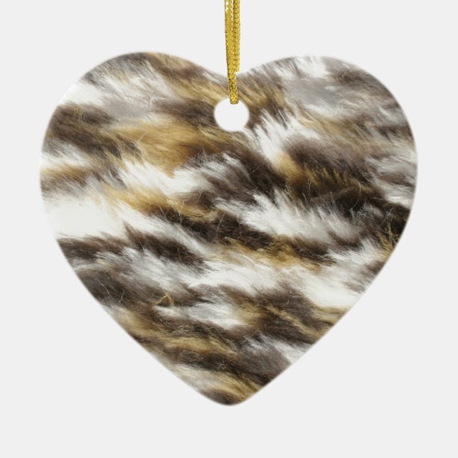 leopard fur ceramic ornament (Front)