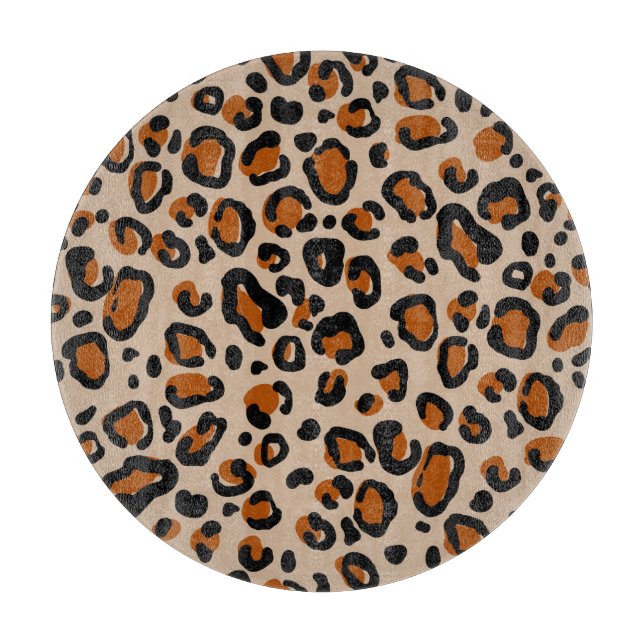 Leopard fur design, seamless pattern. cutting board (Front)