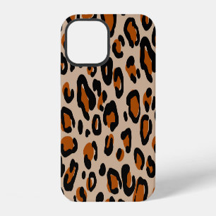 Leopard fur design, seamless pattern. iPhone 12 case