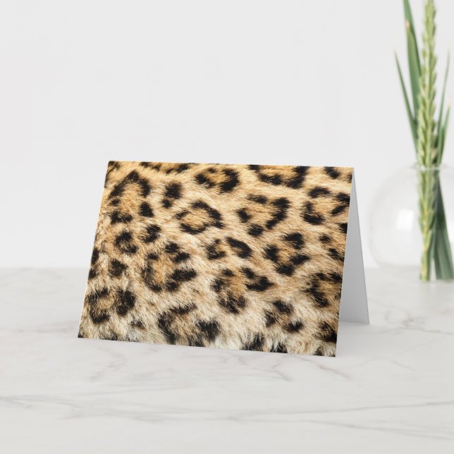 Leopard Fur Greeting Card (Front)