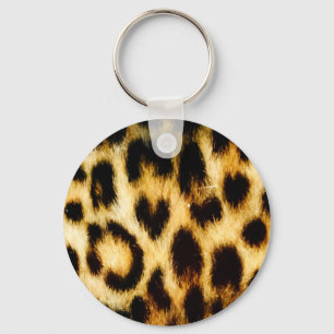 Leopard Fur Key Ring