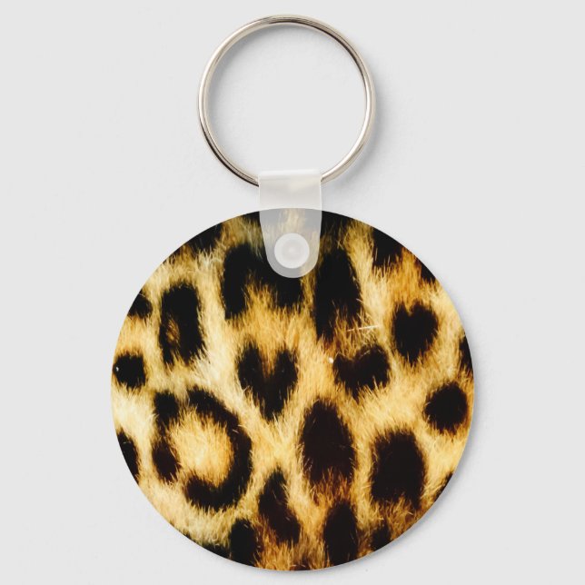 Leopard Fur Key Ring (Front)