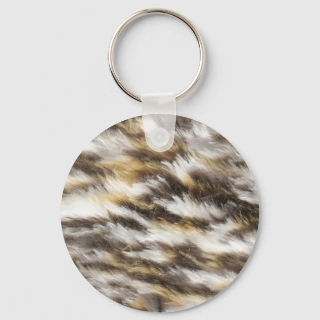 leopard fur key ring (Front)