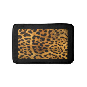 Leopard Fur Look Bath Mat