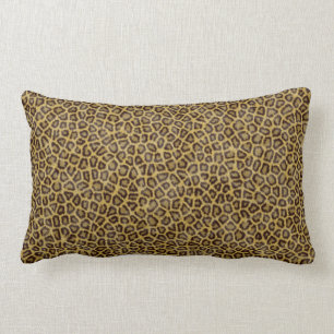 Leopard Fur Lumbar Cushion