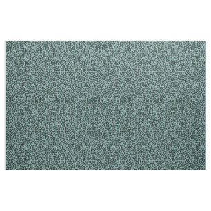 Leopard Fur Pattern Aqua Fabric