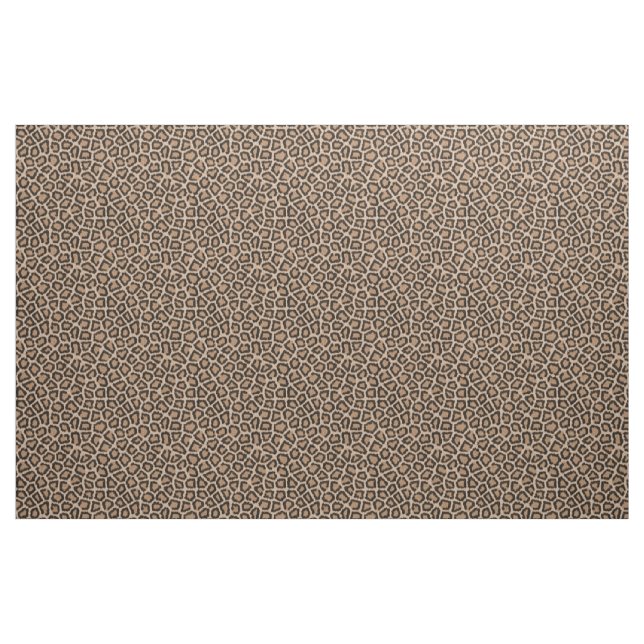 Leopard Fur Pattern Brown Fabric (Yard)
