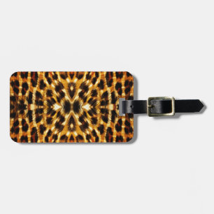 Leopard Fur Pattern Luggage Tag