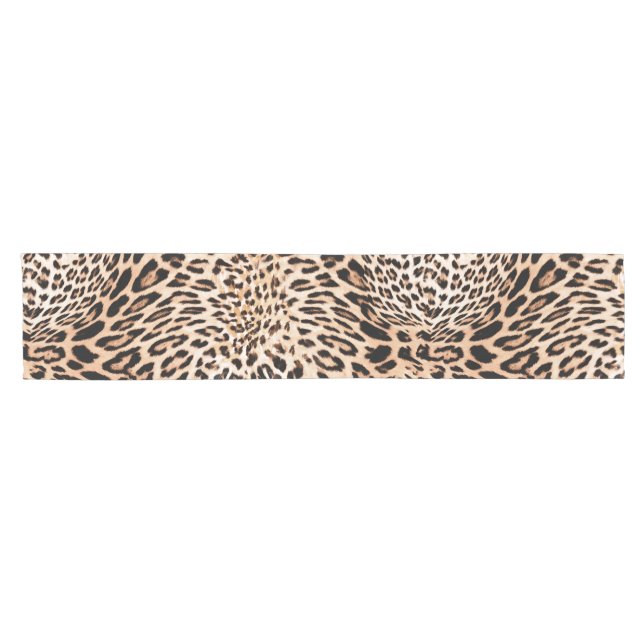 Leopard Fur Pattern Short Table Runner (Horizontal)