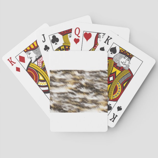 leopard fur playing cards