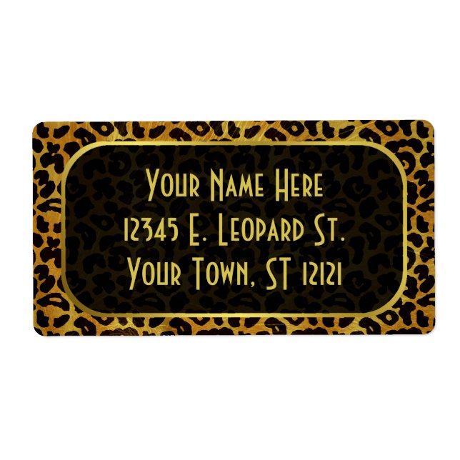 Leopard Fur Print Animal Pattern (Front)