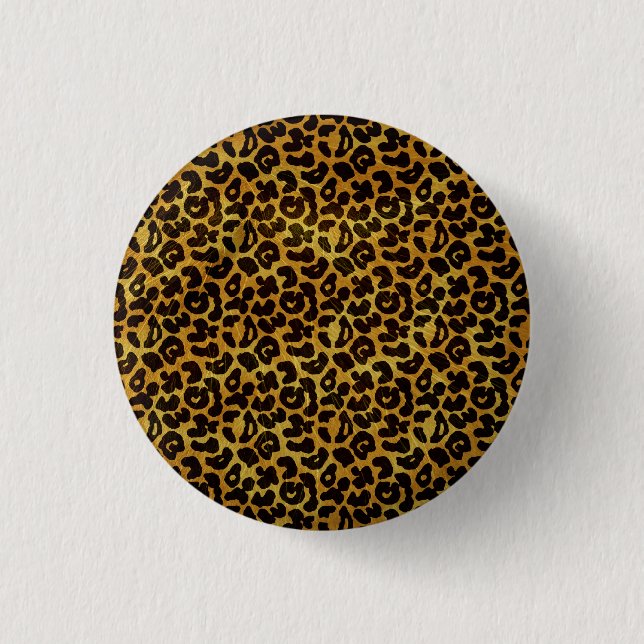 Leopard Fur Print Animal Pattern 3 Cm Round Badge (Front)