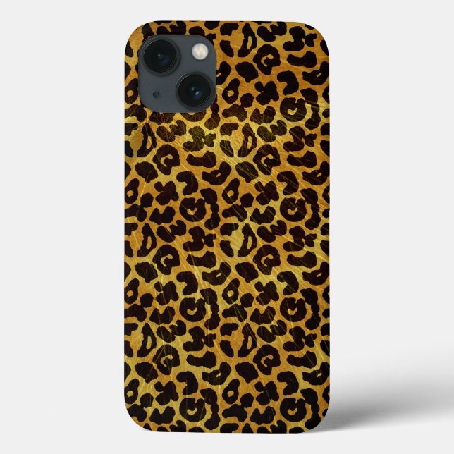 Leopard Fur Print Animal Pattern Case-Mate iPhone Case (Back)