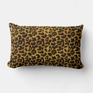 Leopard Fur Print Animal Pattern Lumbar Cushion