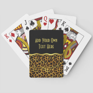 Leopard Fur Print Animal Pattern Playing Cards