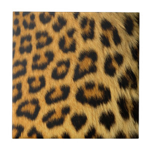 Leopard Fur Print Ceramic Tile
