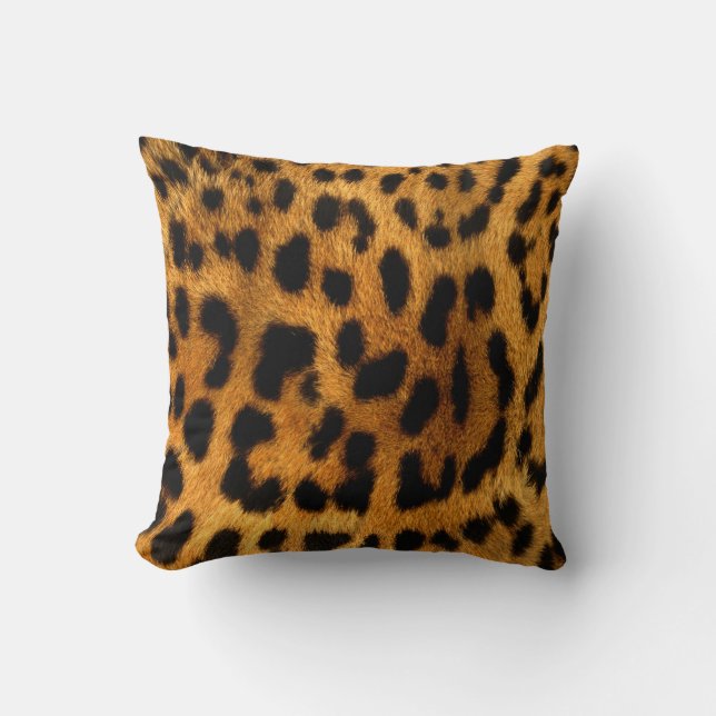 Leopard Fur Print Cushion (Front)