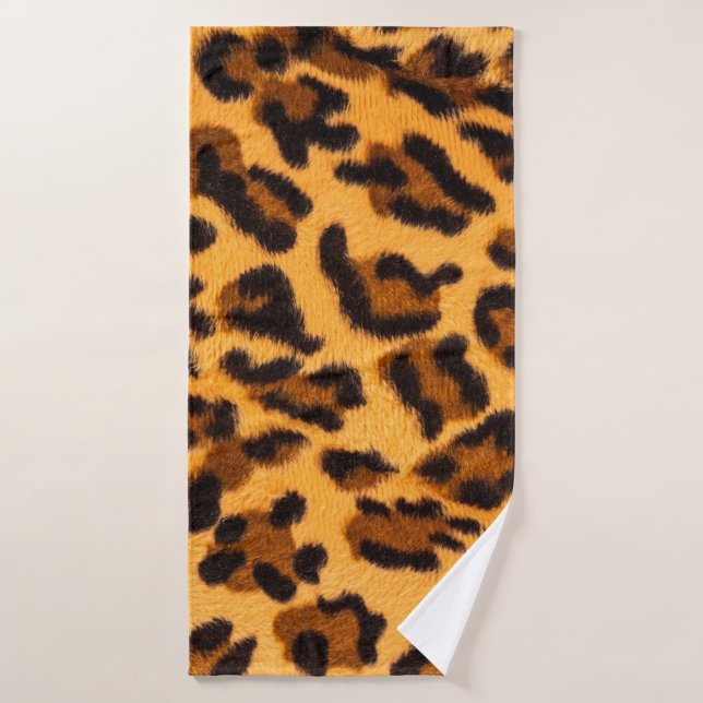 Leopard fur seamless pattern bath towel (Bath Towel)