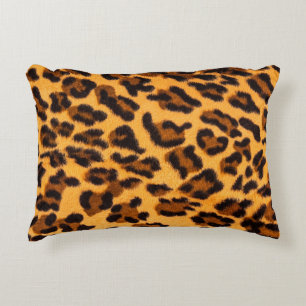 Leopard fur seamless pattern decorative cushion