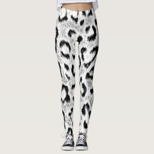 Leopard Fur Skin Pattern Leggings