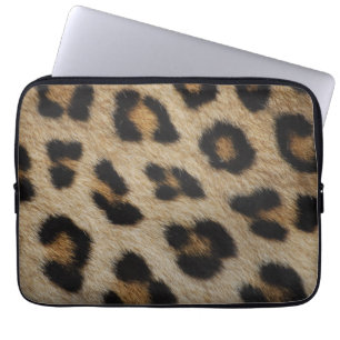 Leopard Fur Texture Pattern Laptop Sleeve