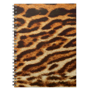 Leopard fur textures. Animal print Notebook