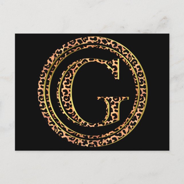 leopard G Postcard (Front)