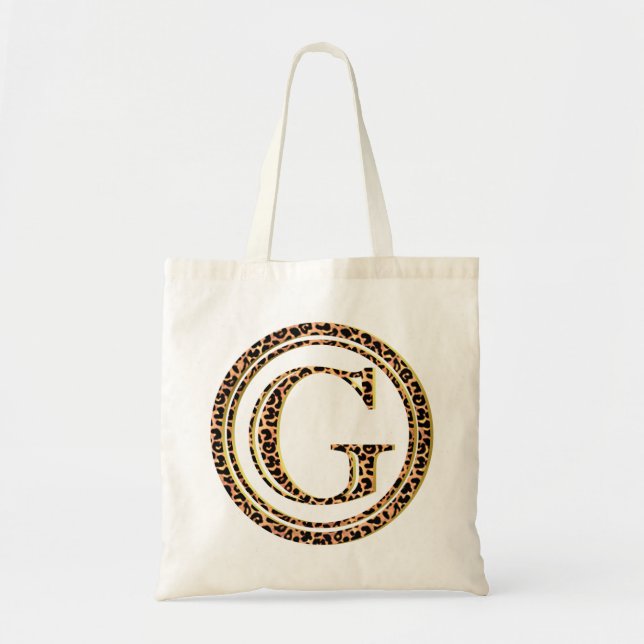 leopard G Tote Bag (Front)