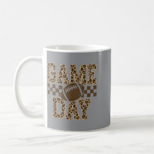 Leopard Game Day Football Touchdown Season Men Coffee Mug