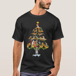 Leopard Gecko Christmas Tree Funny Marsupial Xmas  T-Shirt