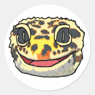 Leopard Gecko Classic Round Sticker