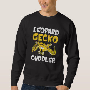 Leopard Gecko Cuddler Reptile  Cuddling Hug Sweatshirt