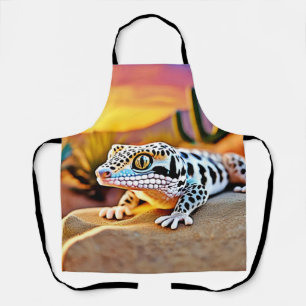 Leopard Gecko Desert Design Apron