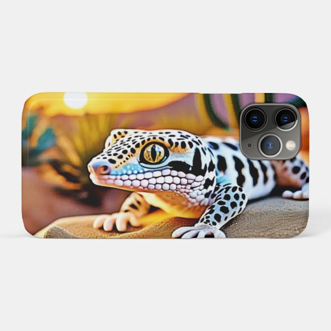 Leopard Gecko Desert Design Case-Mate iPhone Case (Back (Horizontal))