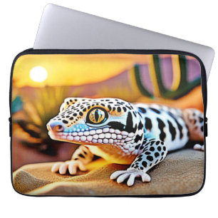Leopard Gecko Desert Design Laptop Sleeve