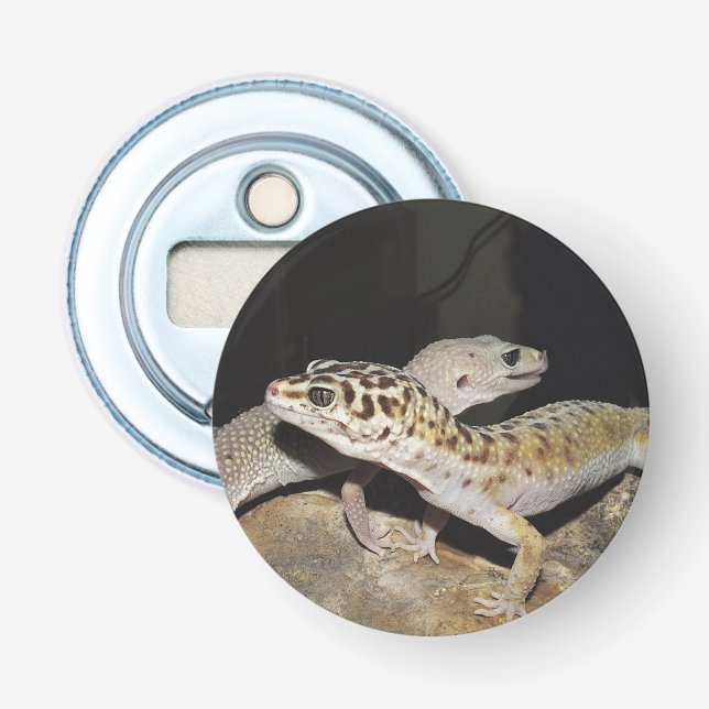 Leopard gecko design for all! bottle opener (Front)