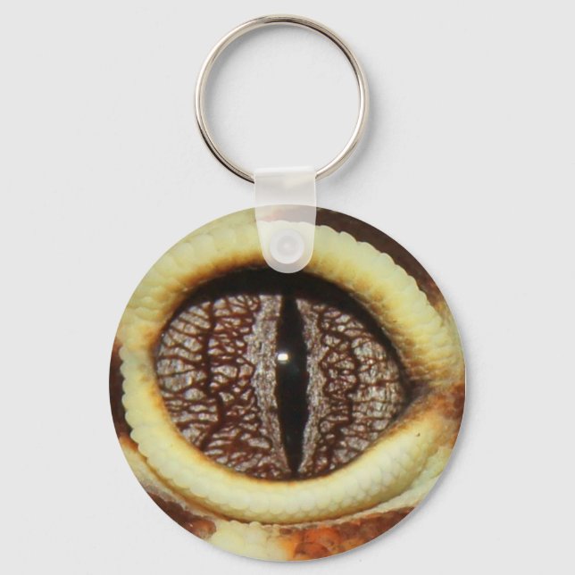 Leopard Gecko Eye Key Ring (Front)