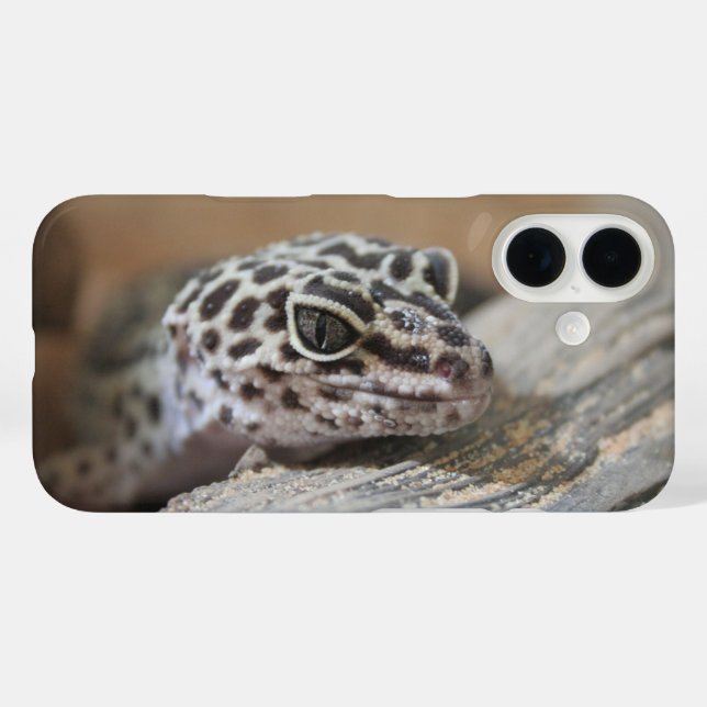 Leopard Gecko Eyes Mouth  Face Close Up Case-Mate iPhone Case (Back (Horizontal))