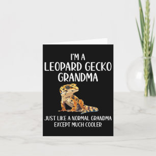 Leopard Gecko Grandma Definition Animals Lover Mot Card