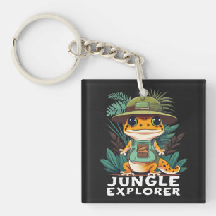 Leopard Gecko Jungle Explorer: Unveil the Wild Key Ring