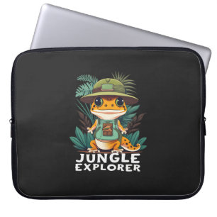 Leopard Gecko Jungle Explorer: Unveil the Wild Laptop Sleeve