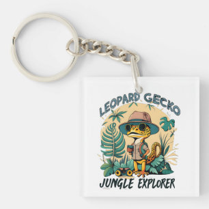 Leopard Gecko Jungle Explorer : Wild Adventure Key Ring