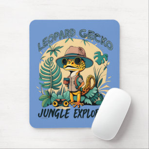 Leopard Gecko Jungle Explorer : Wild Adventure Mouse Pad