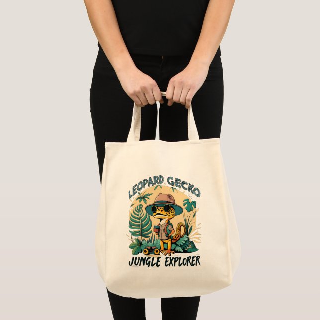Leopard Gecko Jungle Explorer : Wild Adventure Tote Bag (Front (Product))