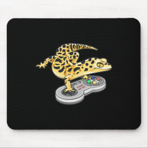 Leopard Gecko Playing Video Game Lizard Reptiles G Mouse Pad