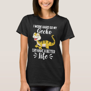 Leopard Gecko Reptile Cute Lizard  Pet Gecko Keepe T-Shirt